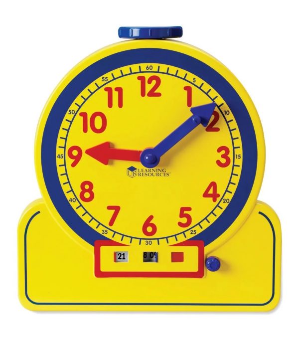 Reloj analógico y digital para profesor